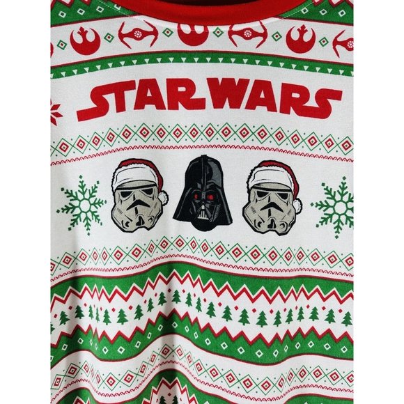 Star Wars Ugly Christmas Sweatshirt Darth Vader Storm Troopers Unisex Medium - Picture 3 of 14